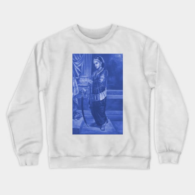 Rebellious - Blue Crewneck Sweatshirt by iamyaffa